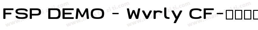 FSP DEMO - Wvrly CF字体转换